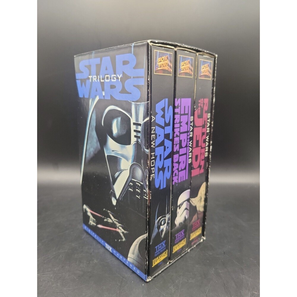 Star Wars Trilogy Box 3-Tape VHS Box Set 1995